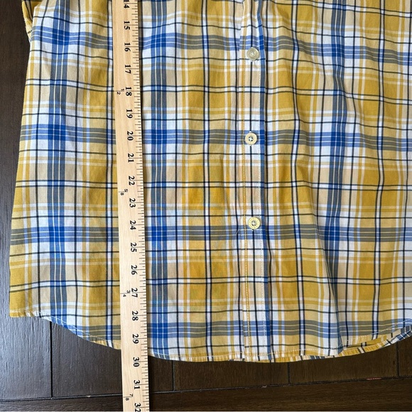 Enyce Men’s Button Down Plaid Yellow and Blue - Picture 7 of 7